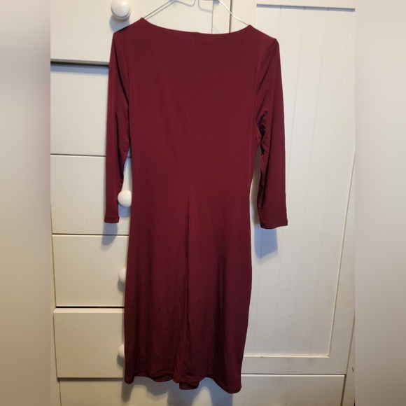 Premise Dresses Burgundy Women's Size Medium - Picture 3 of 5